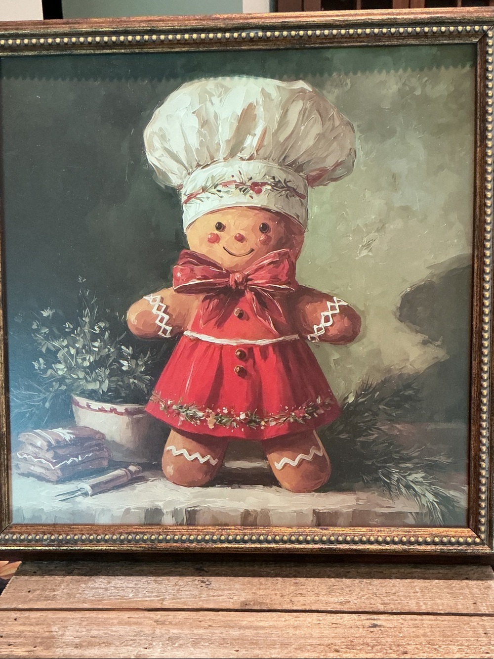 Gingerbread Baker Christmas Wall Art